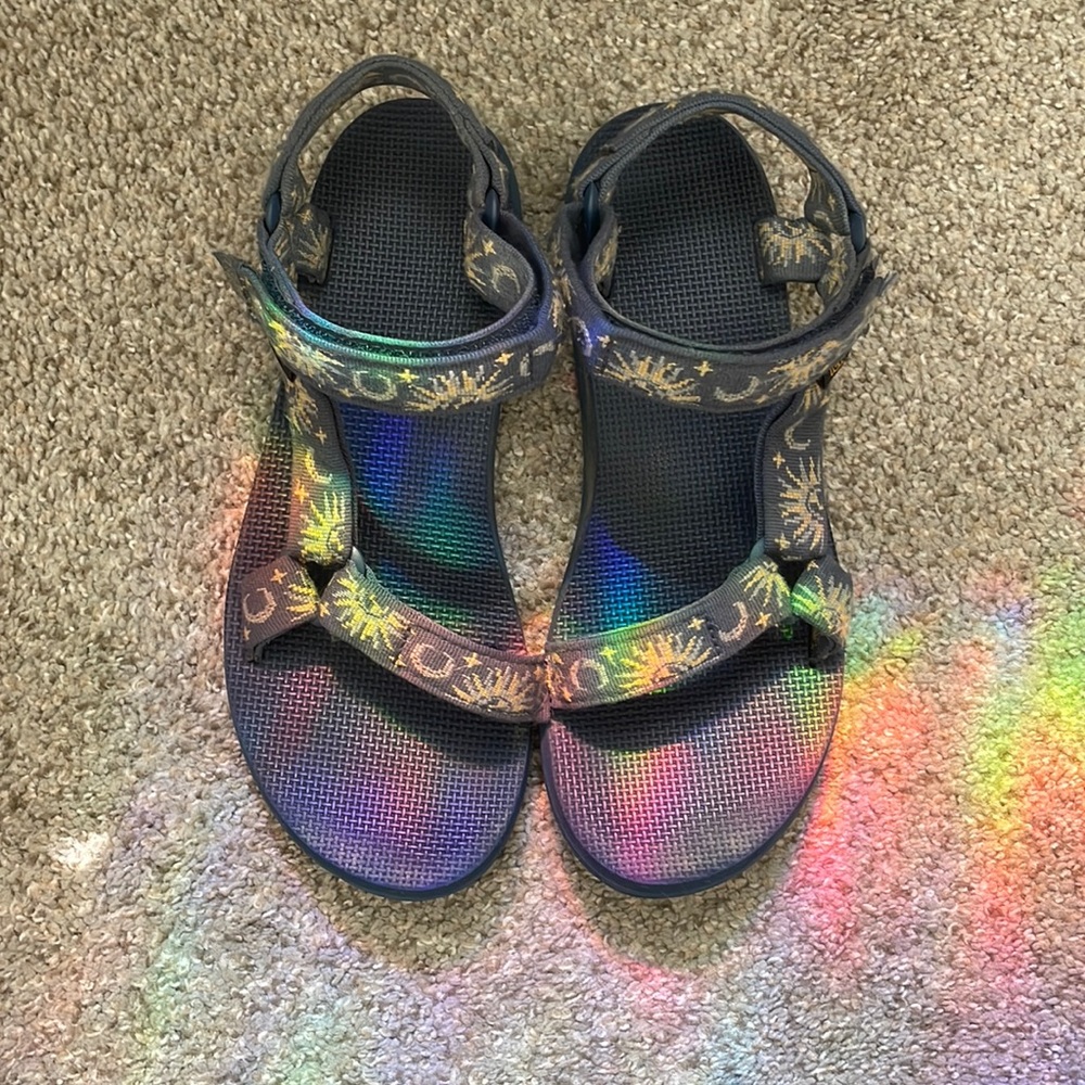 Teva navy blue size 10 sandals